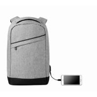 2 tone backpack incl USB plug