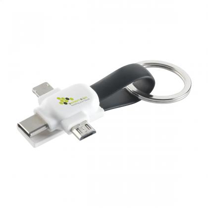 Connection 3-in-1 keychain with charging cable
