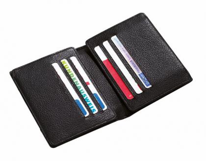 Genuine leather credit card wallet WALL STREET