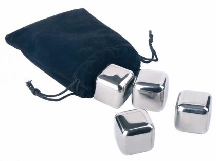 Ice cube set COOLING CUBES in a velvet bag
