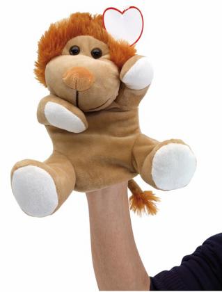 Plush glove puppet lion KNOX