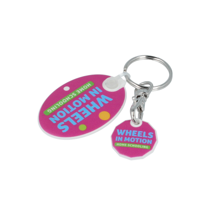 Trolley Mate Coin Rectangle Keyring