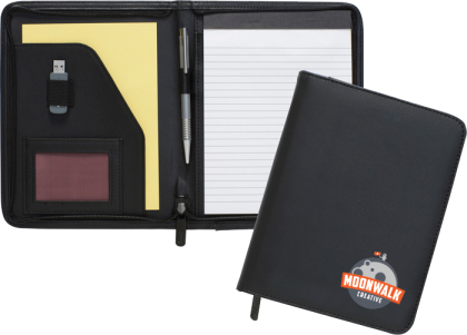Dartmouth A5 Conference Folder - Zipped (Line Colour - 130 x 150mm)