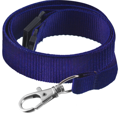 Flat Polyester Lanyard (10 x 900mm) (1 col print to 1 Side)