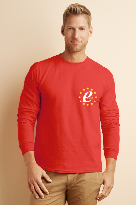 Gildan Ultra Cotton Long Sleeve T-Shirt - Coloured (Transfer Print - 102 x 102mm)