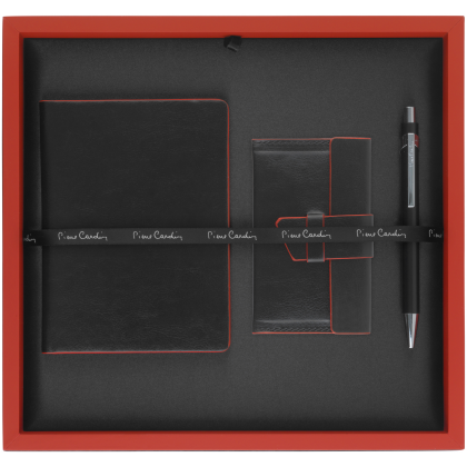 Pierre Cardin - Milano Gift Set II (Deboss to Passport Holder & BCH + Laser Engraving to Pen)