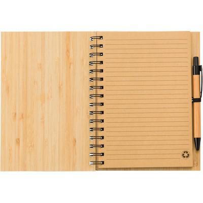 Bamboo notebook A5, ball pen