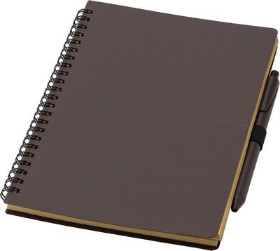 Coffee fibre notebook approx, A5 with ball pen