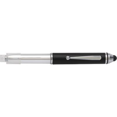 Ball pen, touch pen with LED light and cap