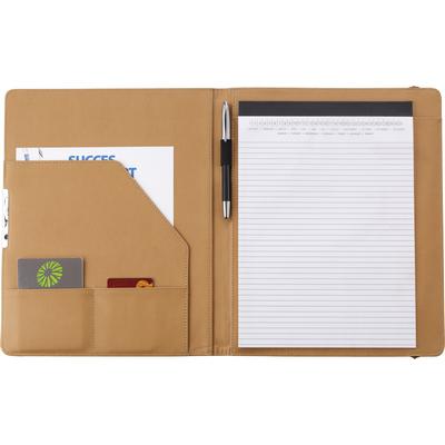 Cork conference folder with notebook
