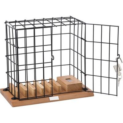 Storage compartment for mobile phones "cage"