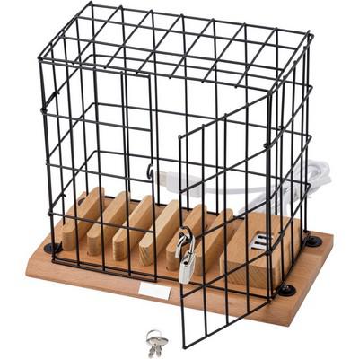 Storage compartment for mobile phones "cage"