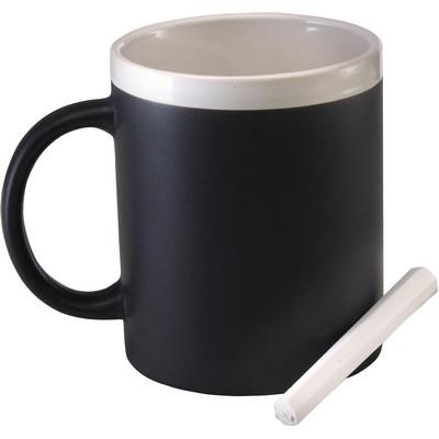 Ceramic mug for drawing 300 ml, chalk