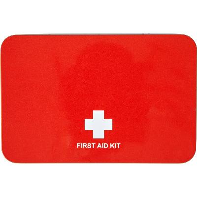 First aid kit in tin