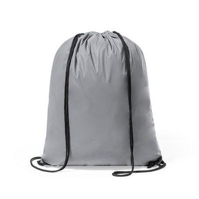 Water repellent drawstring bag, reflective material