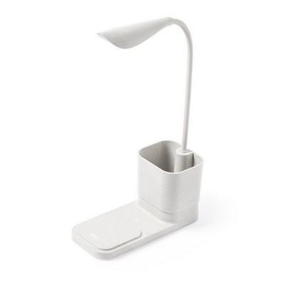 Wheat straw desk lamp, wireless charger 10W, phone stand
