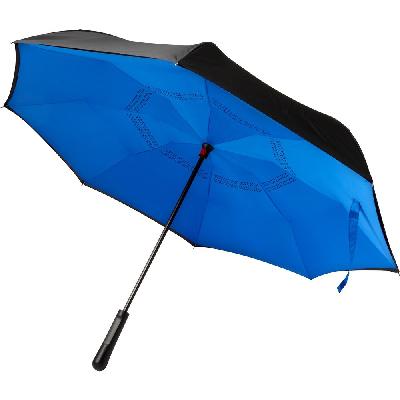 Reversible manual umbrella