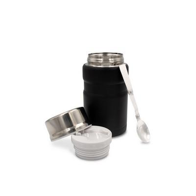 Thermo food container 650 ml with foldable spoon Air Gifts