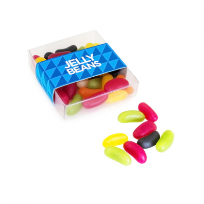 Jelly Beans In A Acetate Box With Printed Wrap