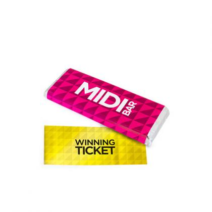 Midi Foiled Chocolate Bar With Winning Ticket Insert