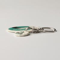 rHIPS.B  NEW £ Oval Trolley Mate Keyring (printed coin)