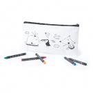 Pencil case for colouring, crayons
