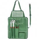 Apron with football barbecue set, 3 pcs