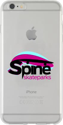 iPhone 6, 7 or 8 Plus Case - White Hard Shell (Full Colour Print)