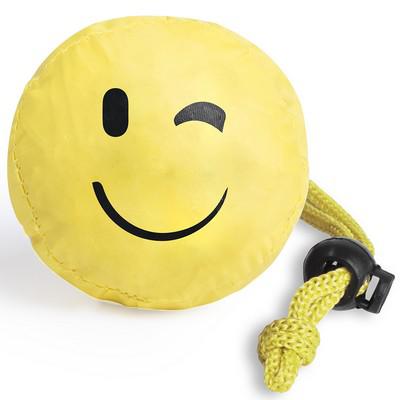Foldable shopping bag "smiling face"