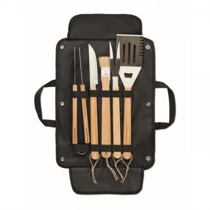 5 BBQ tools in pouch