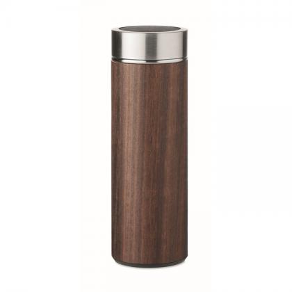 Double wall wooden flask 400ml