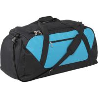 Large sports/travel bag (Black/light blue)