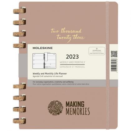 12M daily XL spiral hard cover planner