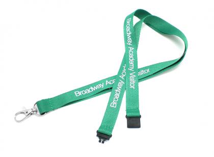 15mm Flat Polyester Lanyard with BB1 Fitting and Safety Break