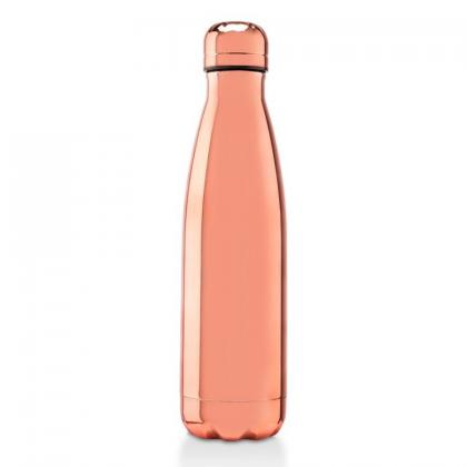 Oasis rose gold insulated electroplate thermal, insulated stainless steel bottle - 500ml