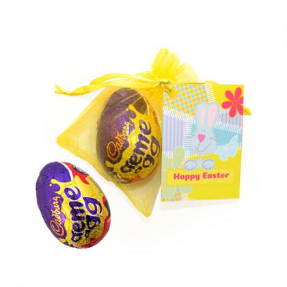 Easter Organza Bag - Crème Egg