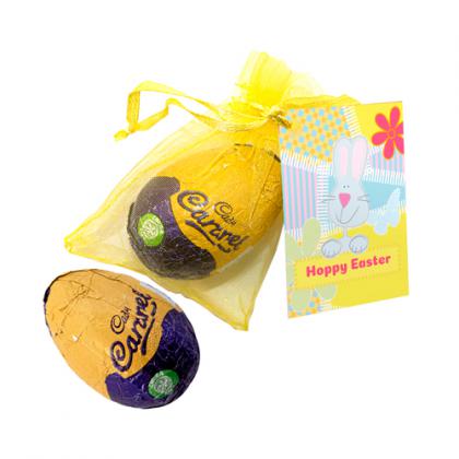 Easter Organza Bag - Caramel Egg