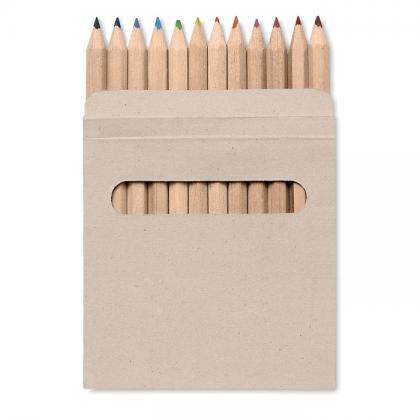 12 coloured pencils set