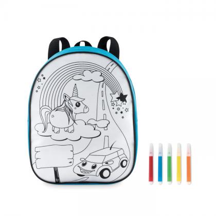 Backpack with 5 markers