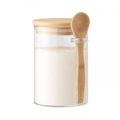 Glass jar with spoon 600 ml