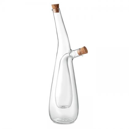 Glass oil and vinegar bottle