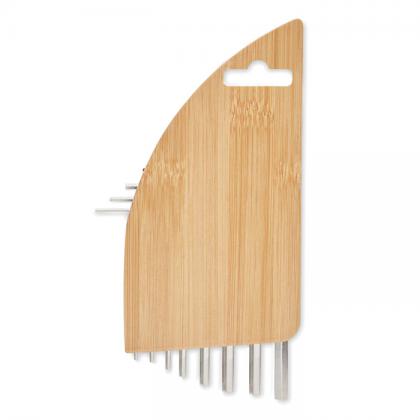 Hex key set in bamboo