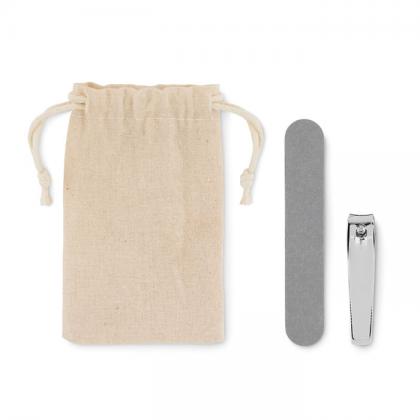Manicure set in pouch