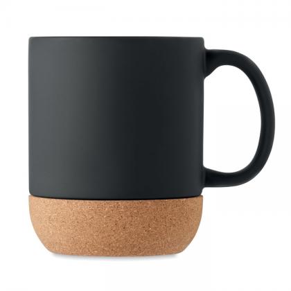 Matt ceramic cork mug 300 ml