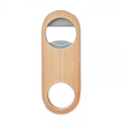 Oval Bamboo bottle opener