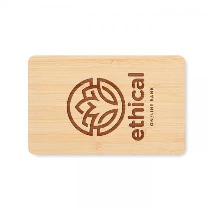 RFID card in bamboo material