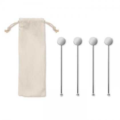 Stainless steel stirrers set