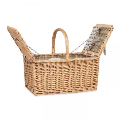Wicker picnic basket 4 people