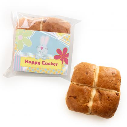 Easter Hot Cross Bun with Branded Wrap
