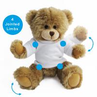Printed Promotional 20cm Soft Toy Charles Jointed Bears